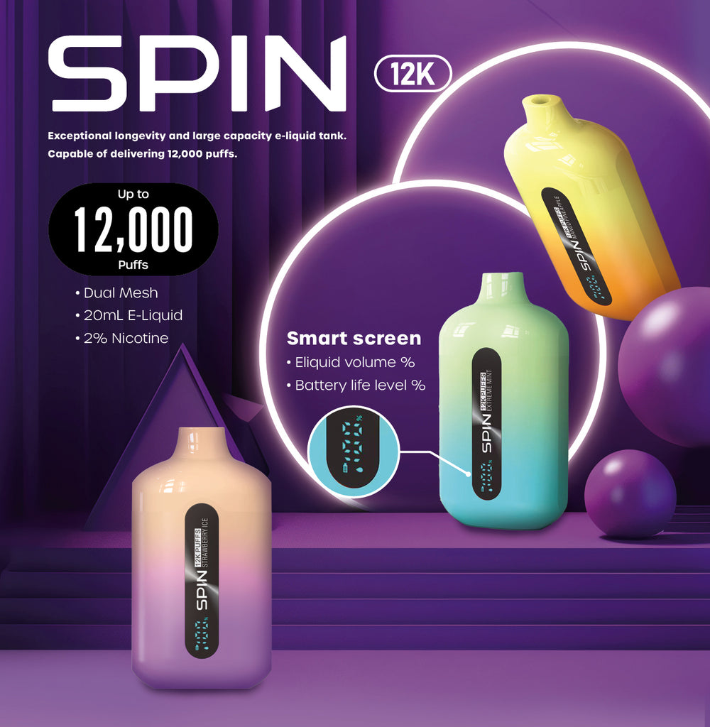 SPIN 12K Disposable Vape: A Vaping Marvel in Canada